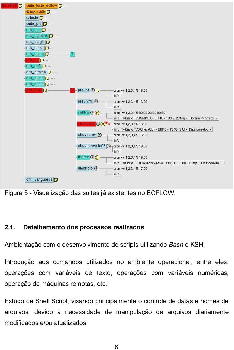 utilizados no ambiente operacional, entre eles: operações com variáveis de texto, operações com variáveis numéricas, operação de