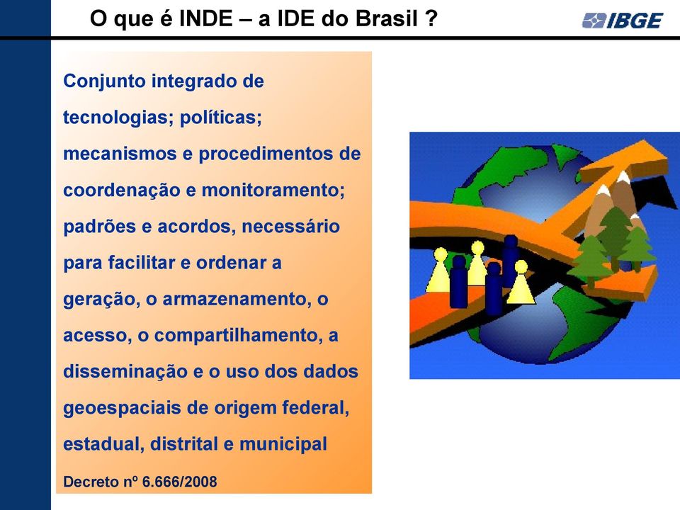 coordenação e monitoramento; padrões e acordos, necessário para facilitar e ordenar a geração,