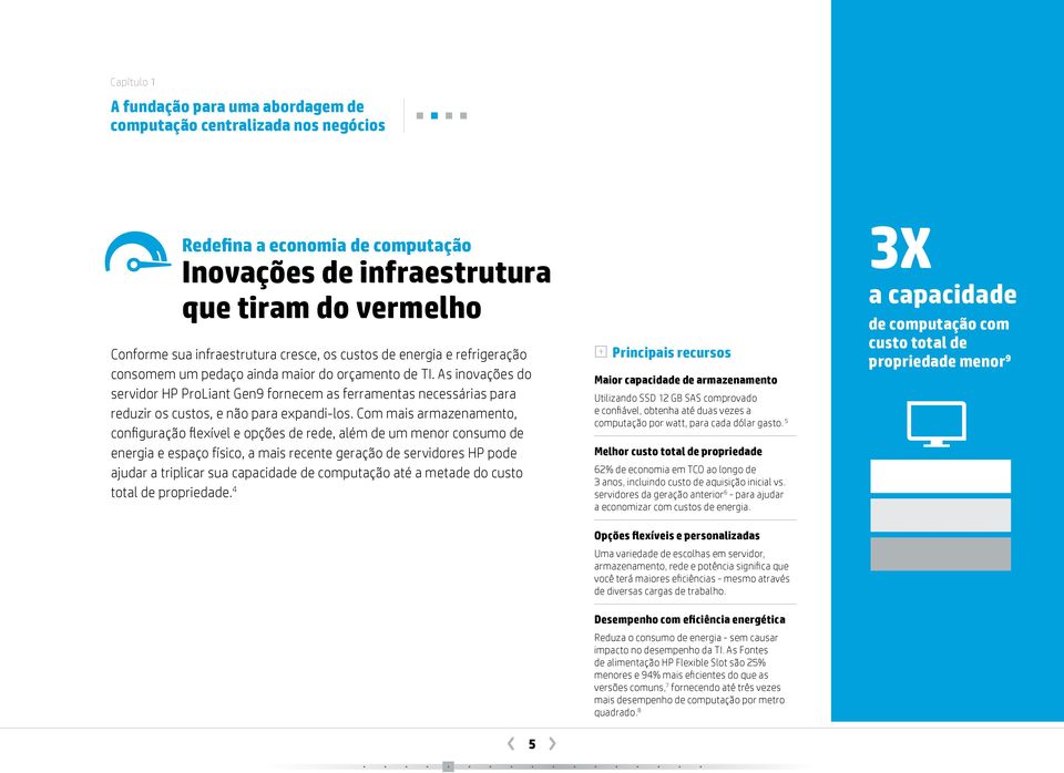 As inovações do servidor HP ProLiant Gen9 fornecem as ferramentas necessárias para reduzir os custos, e não para expandi-los.