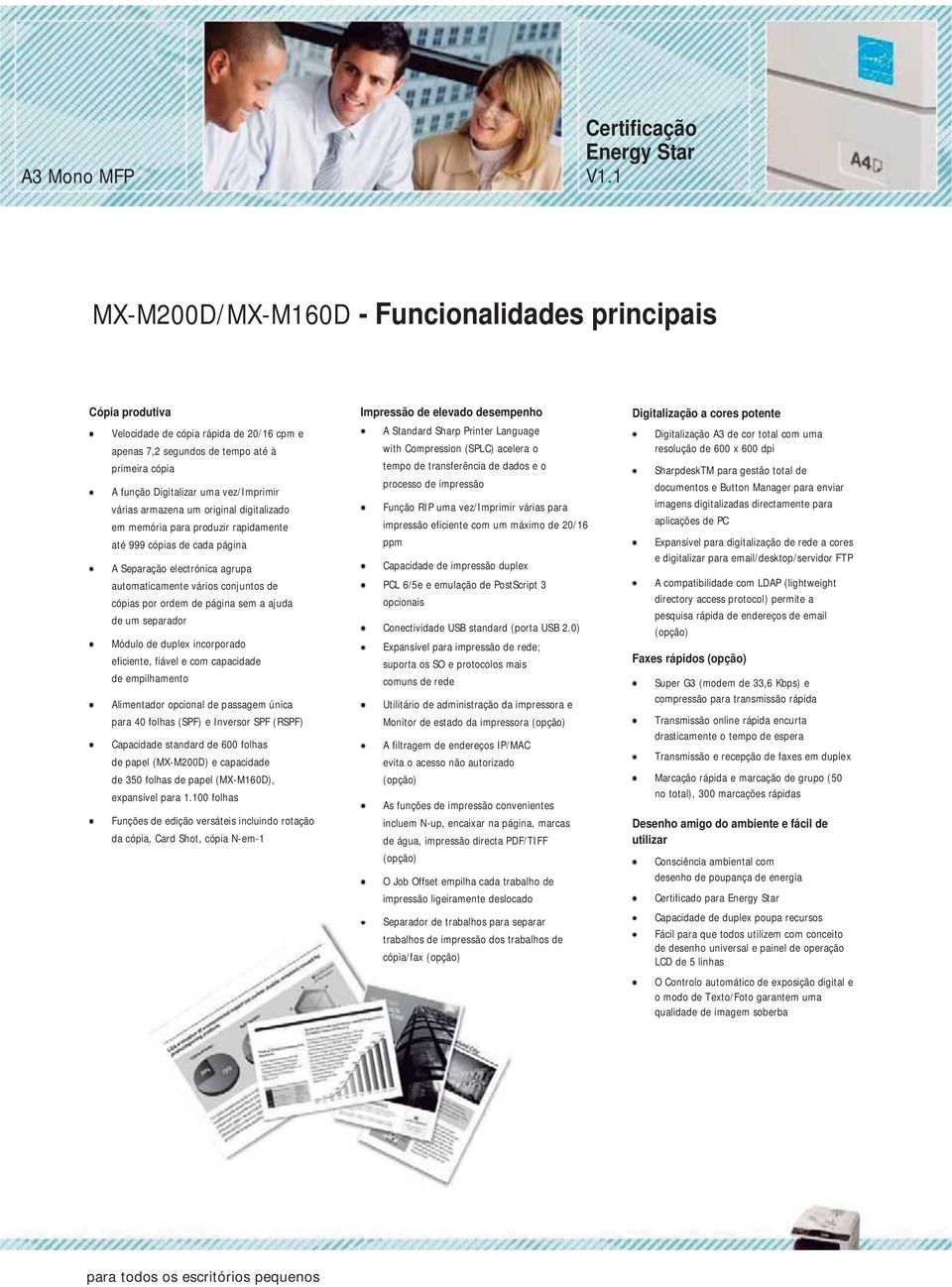 várias armazena um original digitalizado em memória para produzir rapidamente até 999 cópias de cada página A Separação electrónica agrupa automaticamente vários conjuntos de cópias por ordem de