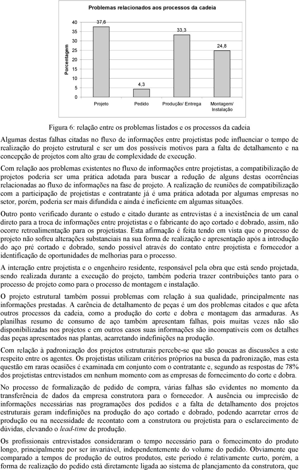 para a falta de detalhamento e na concepção de projetos com alto grau de complexidade de execução.