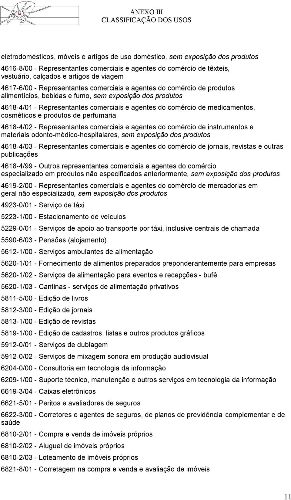 medicamentos, cosméticos e produtos de perfumaria 4618-4/02 - Representantes comerciais e agentes do comércio de instrumentos e materiais odonto-médico-hospitalares, sem exposição dos produtos