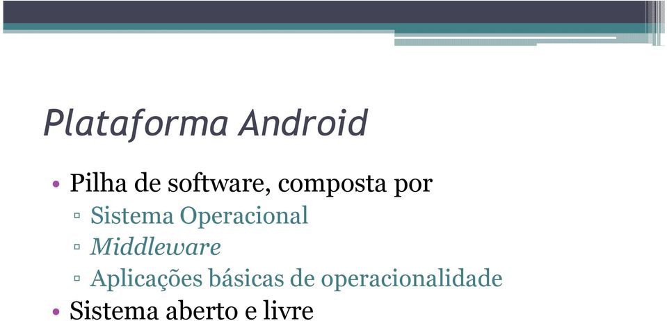 Operacional Middleware Aplicações