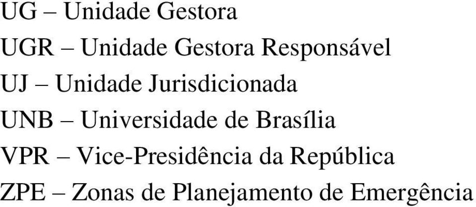 Universidade de Brasília VPR