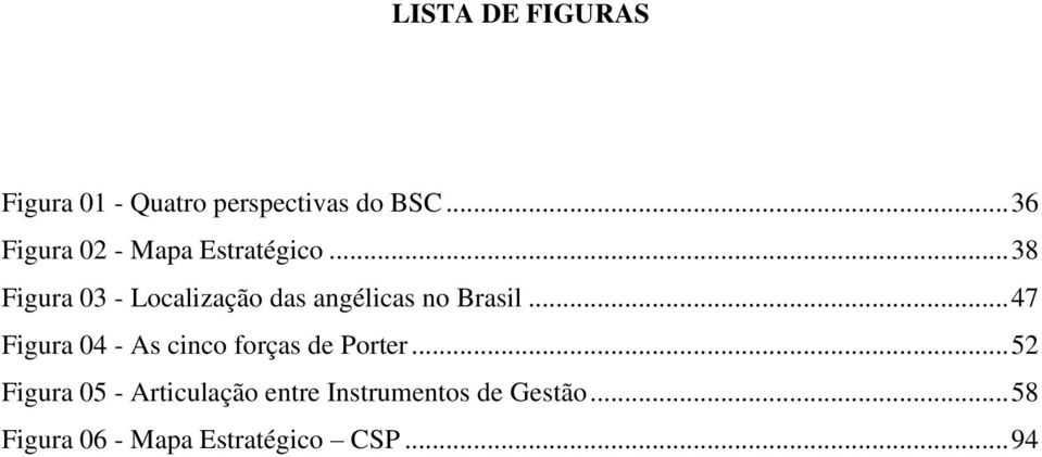 .. 38 Figura 03 - Localização das angélicas no Brasil.