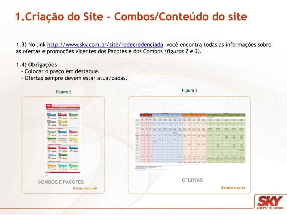 vigentes dos Pacotes e dos Combos (figuras 2 e 3). 1.