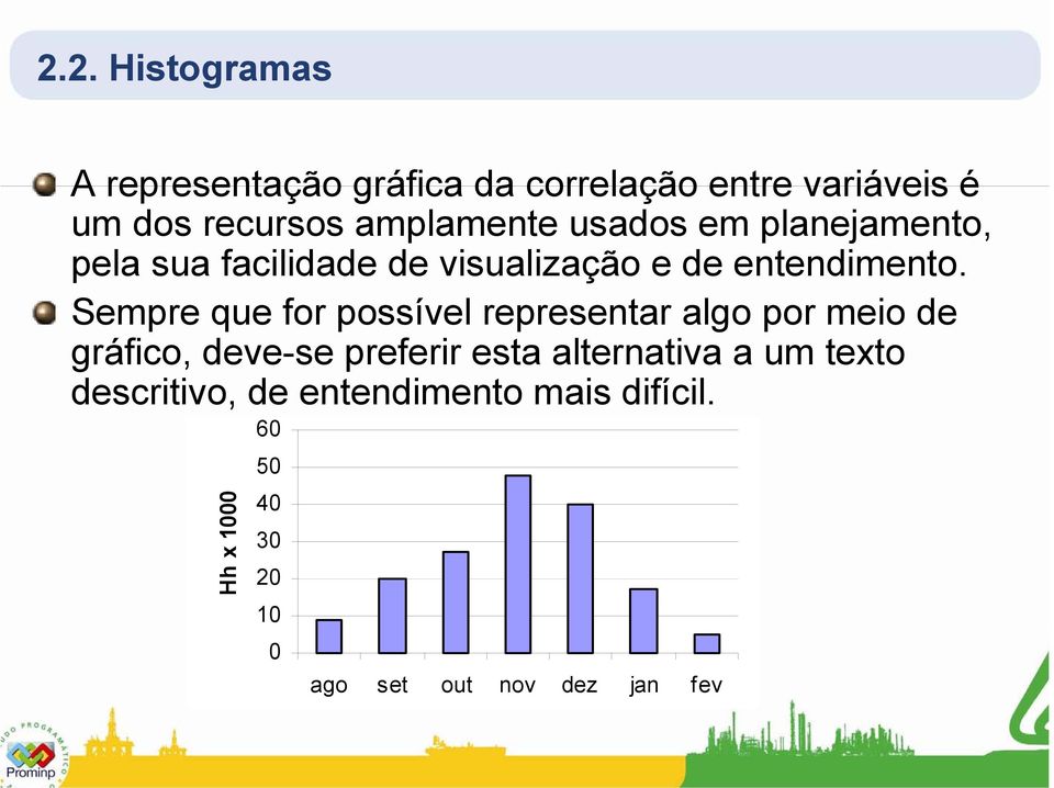 Sempre que for possível representar algo por meio de gráfico, deve-se preferir esta alternativa