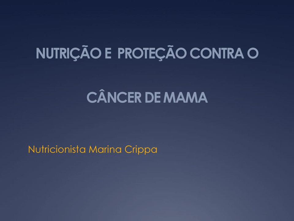 CÂNCER DE MAMA