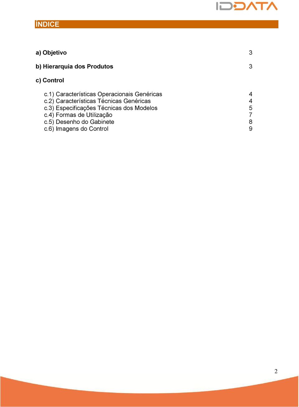 2) Características Técnicas Genéricas 4 c.