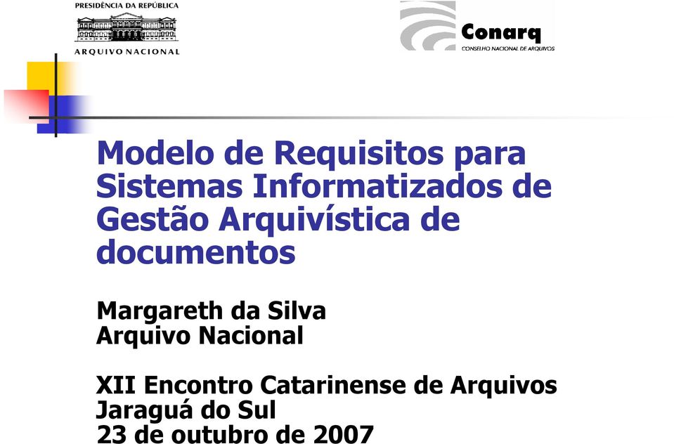 documentos Margareth da Silva Arquivo Nacional