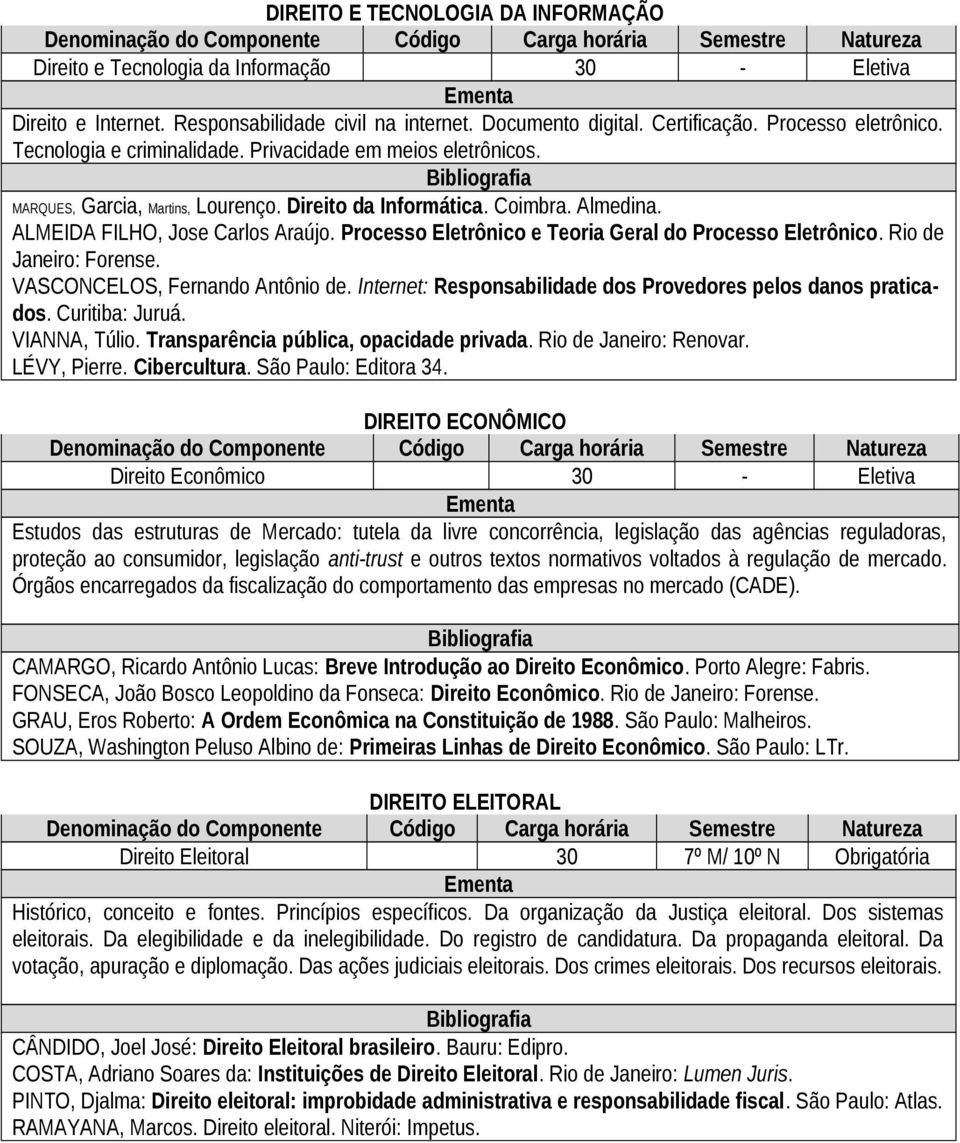 Processo Eletrônico e Teoria Geral do Processo Eletrônico. Rio de Janeiro: Forense. VASCONCELOS, Fernando Antônio de. Internet: Responsabilidade dos Provedores pelos danos praticados. Curitiba: Juruá.