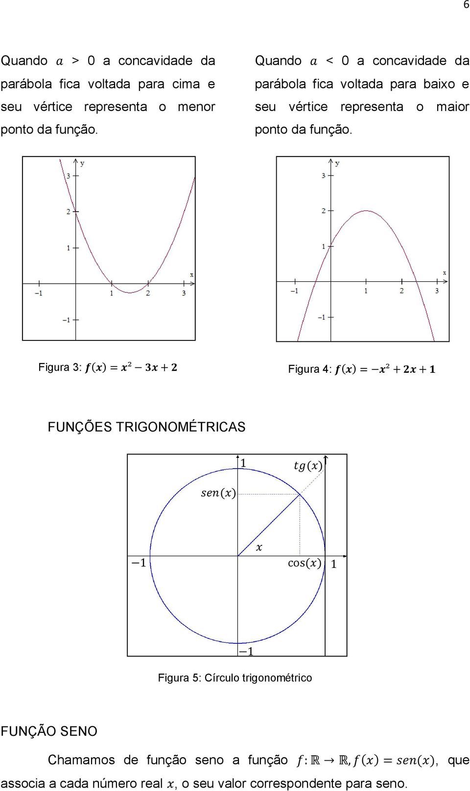 Quando < 0 a concavidade da parábola fica voltada para baixo e seu vértice representa o maior ponto da 