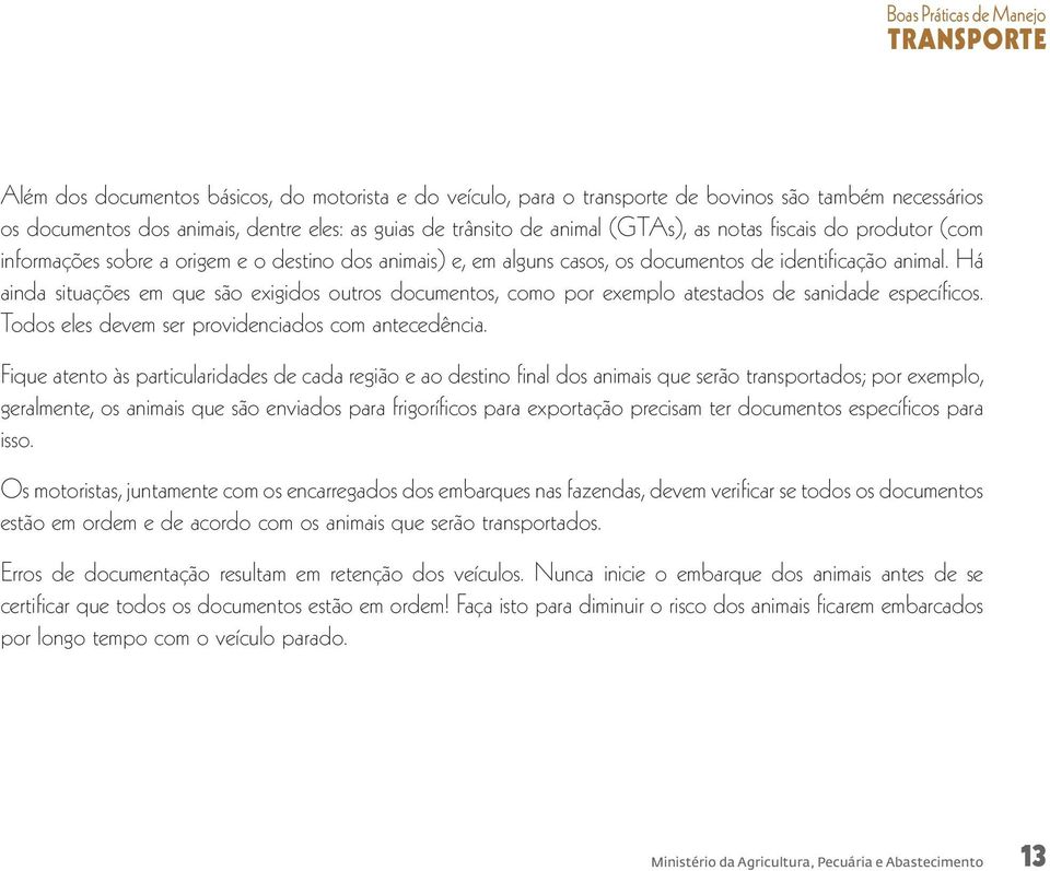 Há ainda situações em que são exigidos outros documentos, como por exemplo atestados de sanidade específicos. Todos eles devem ser providenciados com antecedência.