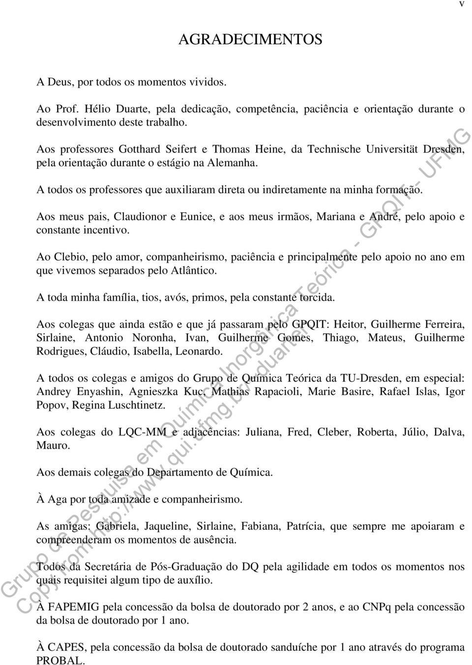 A todos os professores que auxiliaram direta ou indiretamente na minha formação. Aos meus pais, Claudionor e Eunice, e aos meus irmãos, Mariana e André, pelo apoio e constante incentivo.