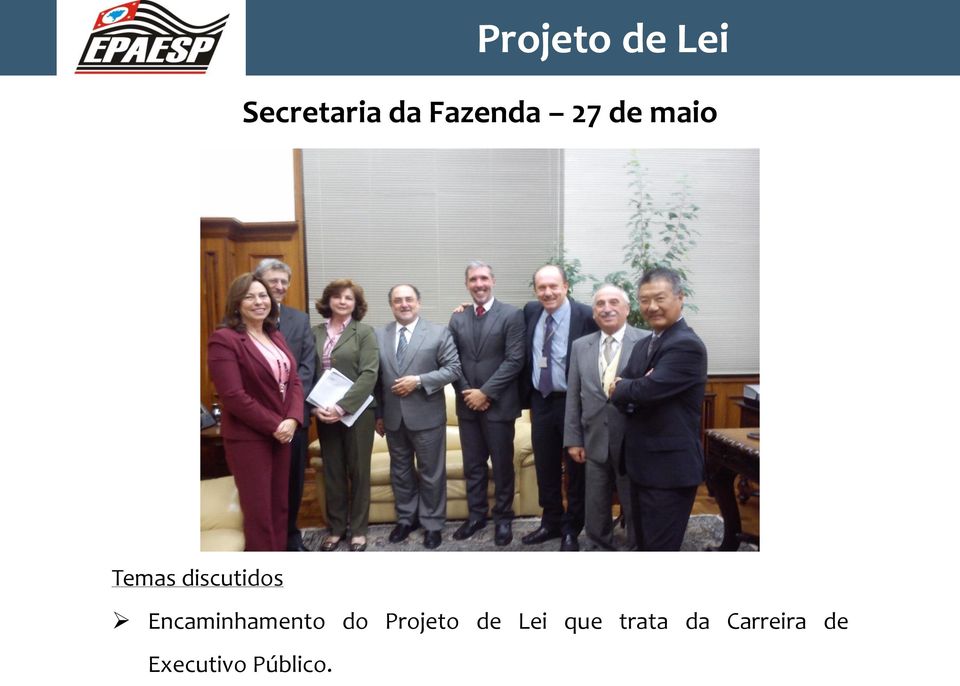 Encaminhamento do Projeto de Lei