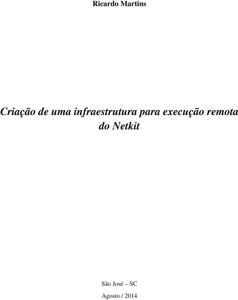 para execução remota do