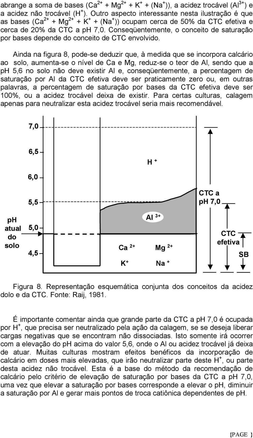 Conseqüentemente, o conceito de saturação por bases depende do conceito de CTC envolvido.