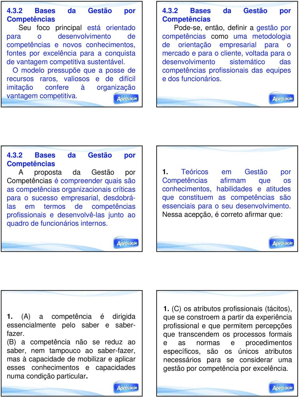 2 Bases da Gestão por Competências Pode-se, então, definir a gestão por competências como uma metodologia de orientação empresarial para o mercado e para o cliente, voltada para o desenvolvimento