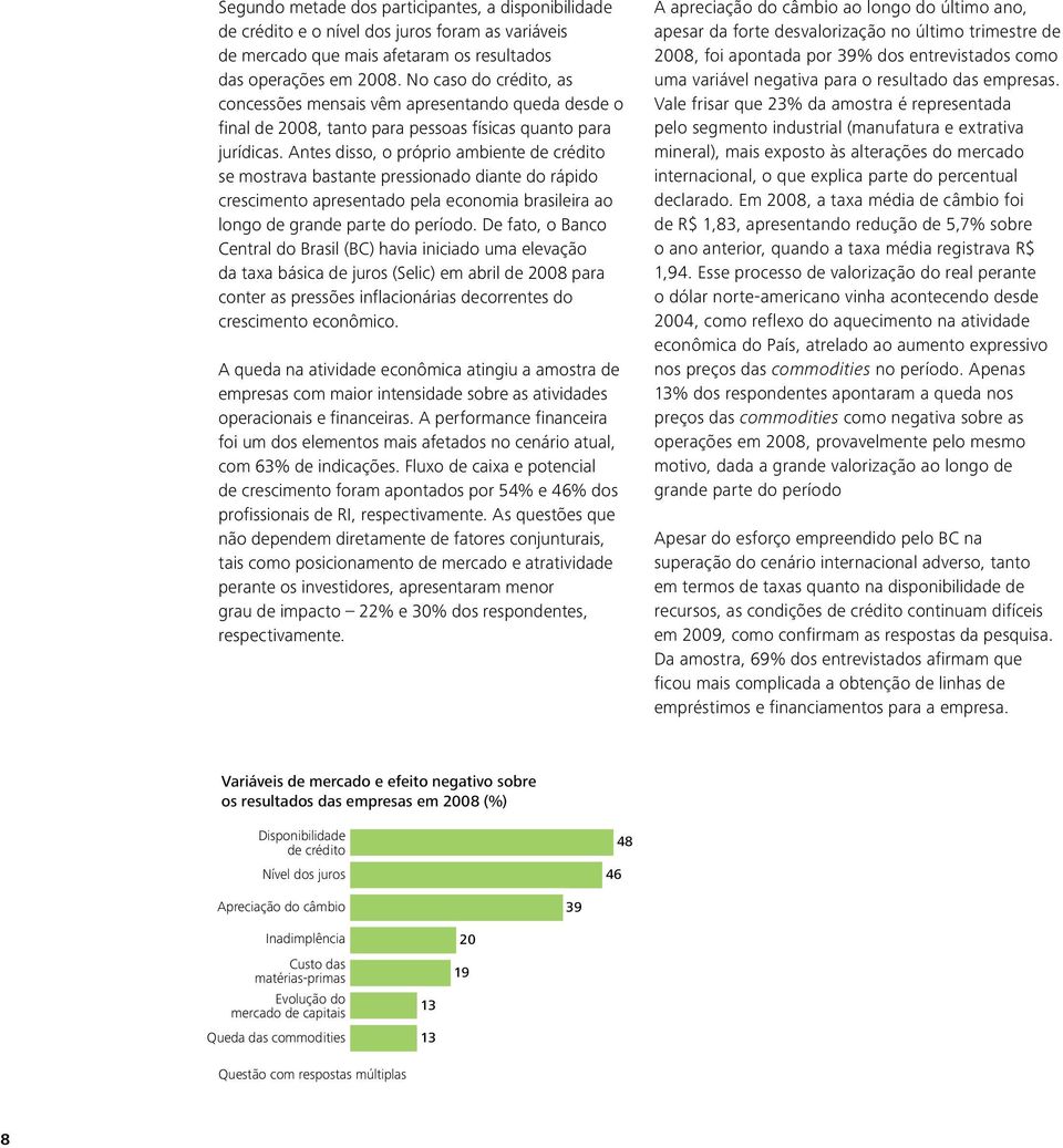 Antes disso, o próprio ambiente de crédito se mostrava bastante pressionado diante do rápido crescimento apresentado pela economia brasileira ao longo de grande parte do período.