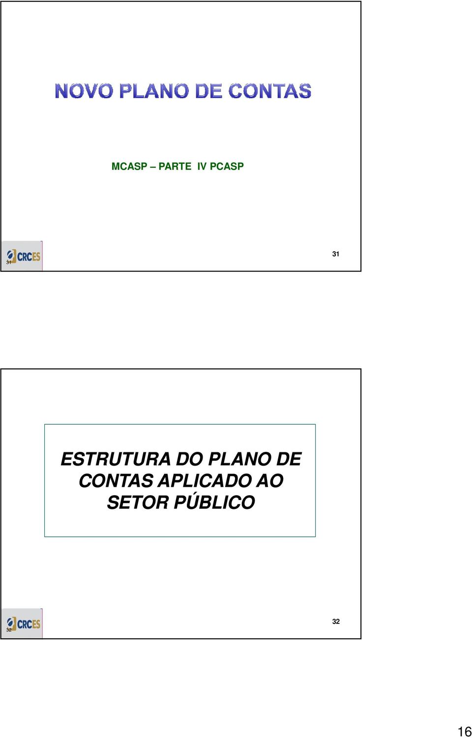 PLANO DE CONTAS