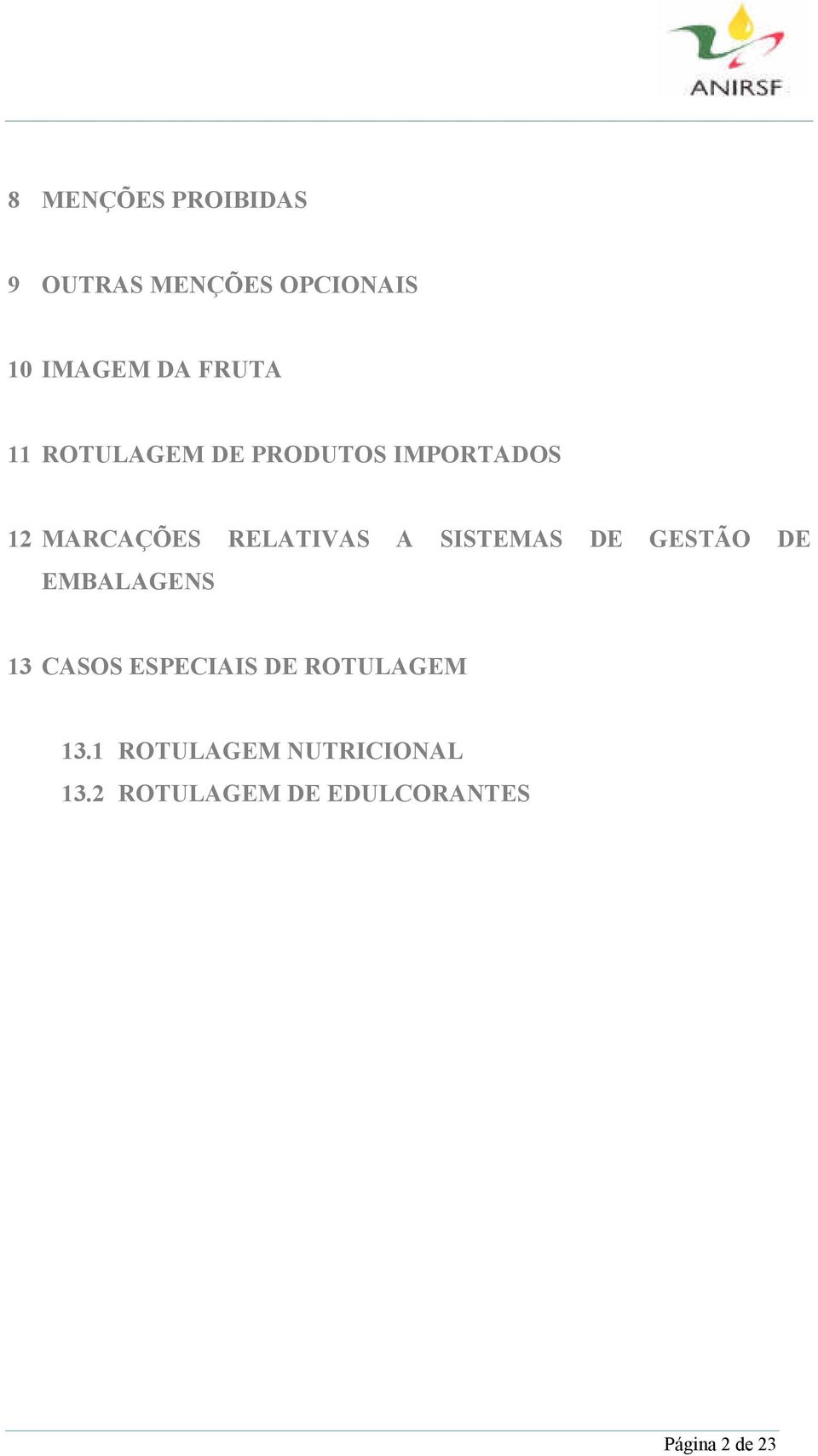 SISTEMAS DE GESTÃO DE EMBALAGENS 13 CASOS ESPECIAIS DE ROTULAGEM