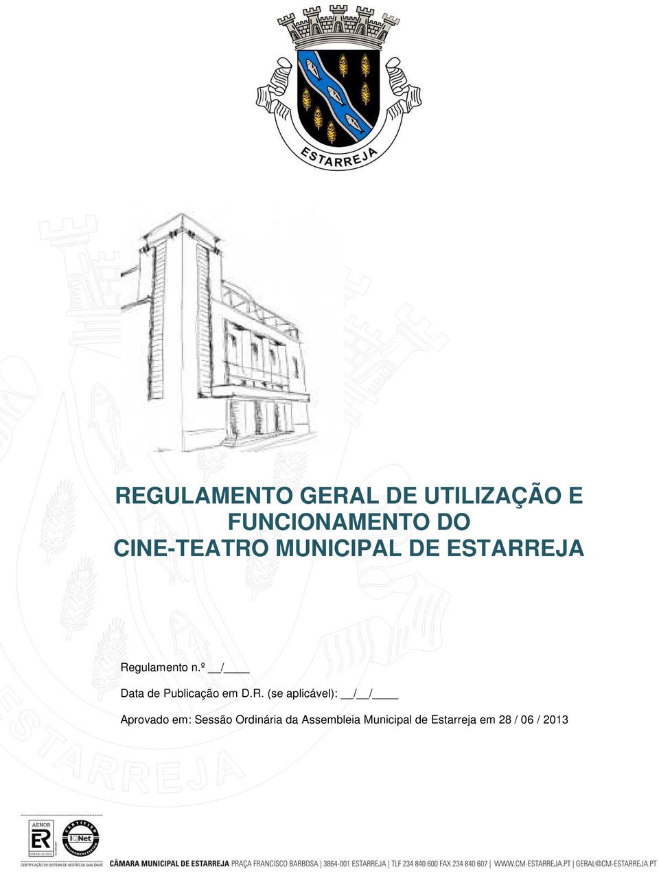 º / Data de Publicação em D.R.