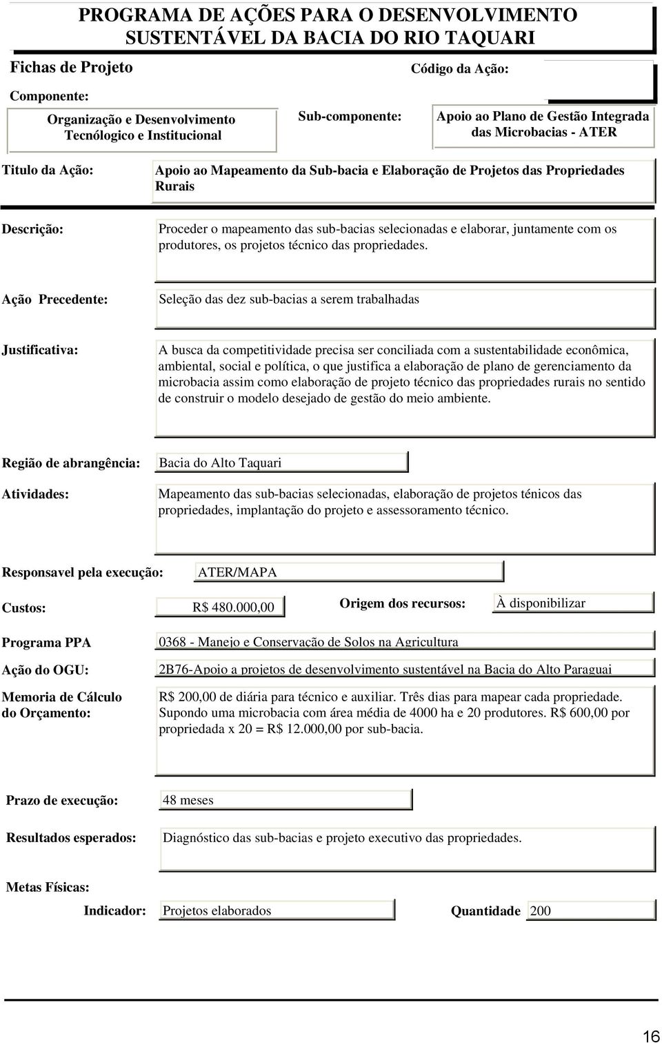 Seleção das dez sub-bacias a serem trabalhadas A busca da competitividade precisa ser conciliada com a sustentabilidade econômica, ambiental, social e política, o que justifica a elaboração de plano