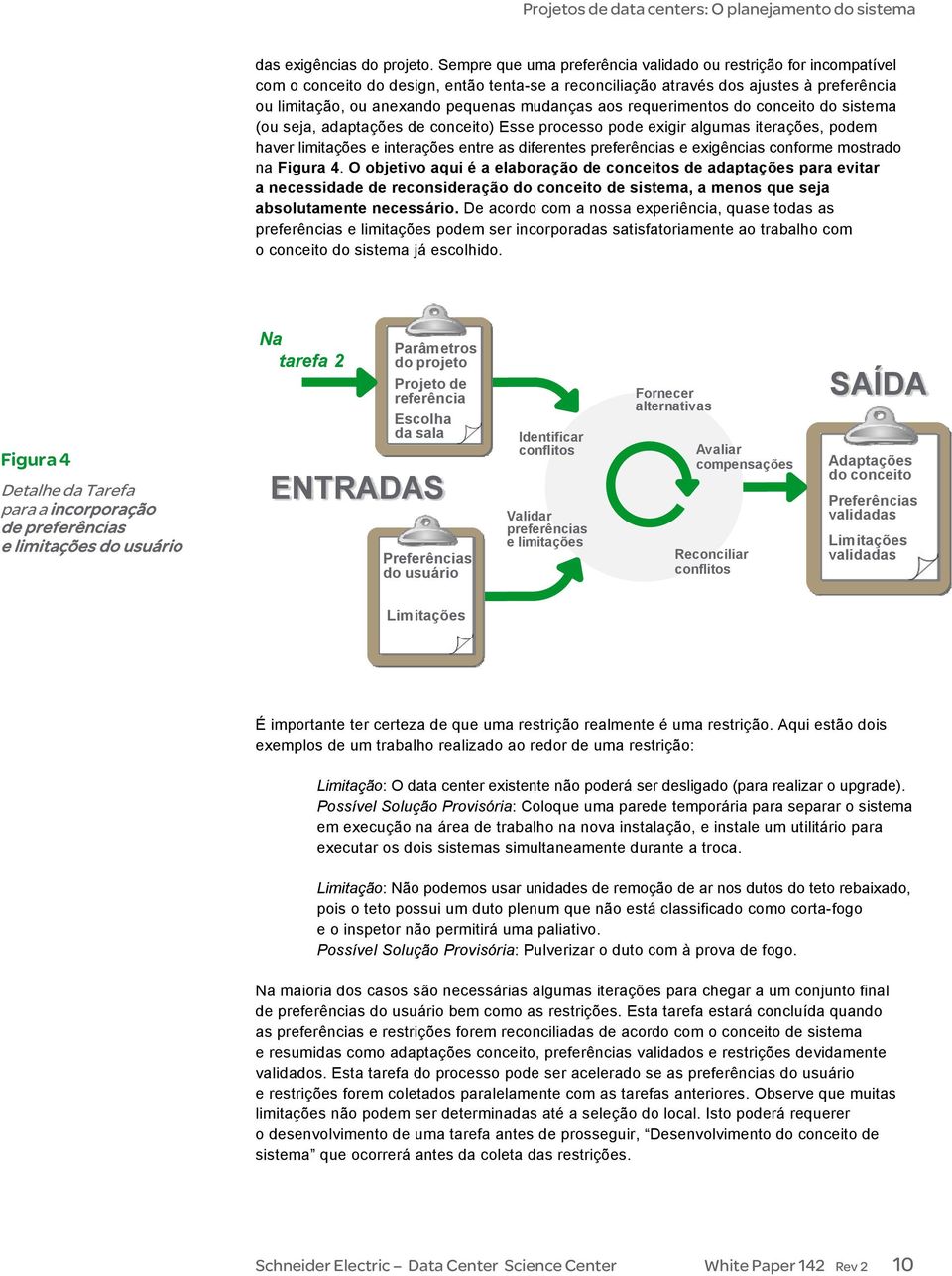 mudanças aos requerimentos do conceito do sistema (ou seja, adaptações de conceito) Esse processo pode exigir algumas iterações, podem haver limitações e interações entre as diferentes preferências e