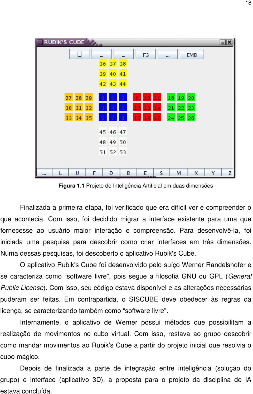 Para desenvolvê-la, foi iniciada uma pesquisa para descobrir como criar interfaces em três dimensões. Numa dessas pesquisas, foi descoberto o aplicativo Rubik's Cube.