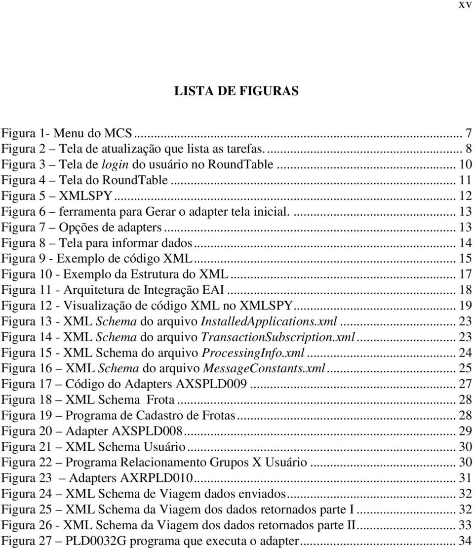 .. 15 Figura 10 - Exemplo da Estrutura do XML... 17 Figura 11 - Arquitetura de Integração EAI... 18 Figura 12 - Visualização de código XML no XMLSPY.