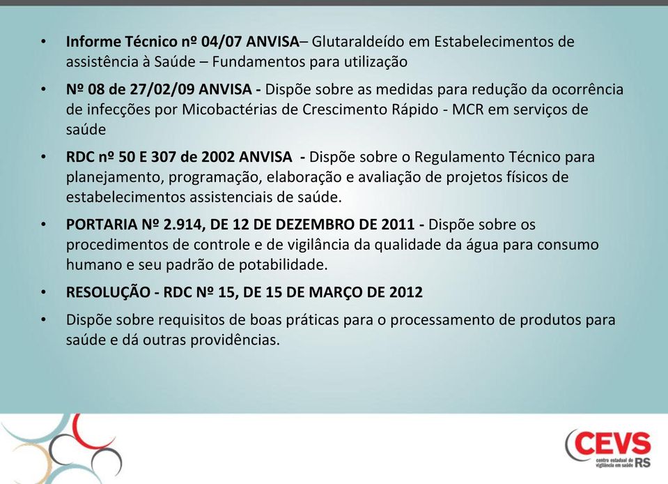 avaliação de projetos físicos de estabelecimentos assistenciais de saúde. PORTARIA Nº 2.