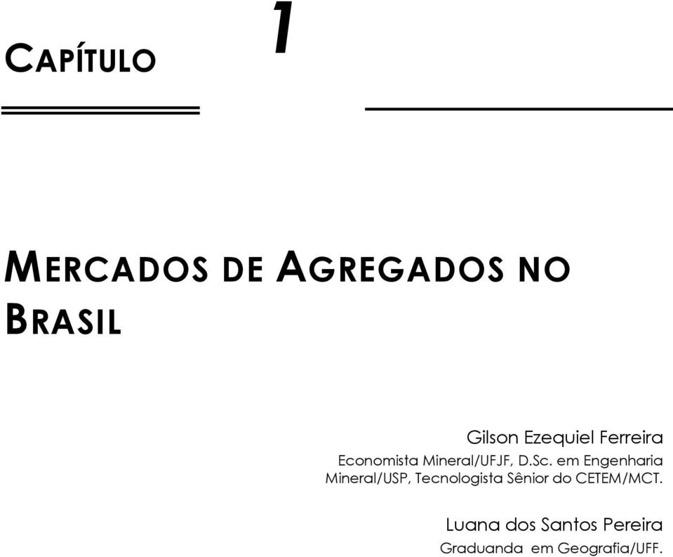 em Engenharia Mineral/USP, Tecnologista Sênior do