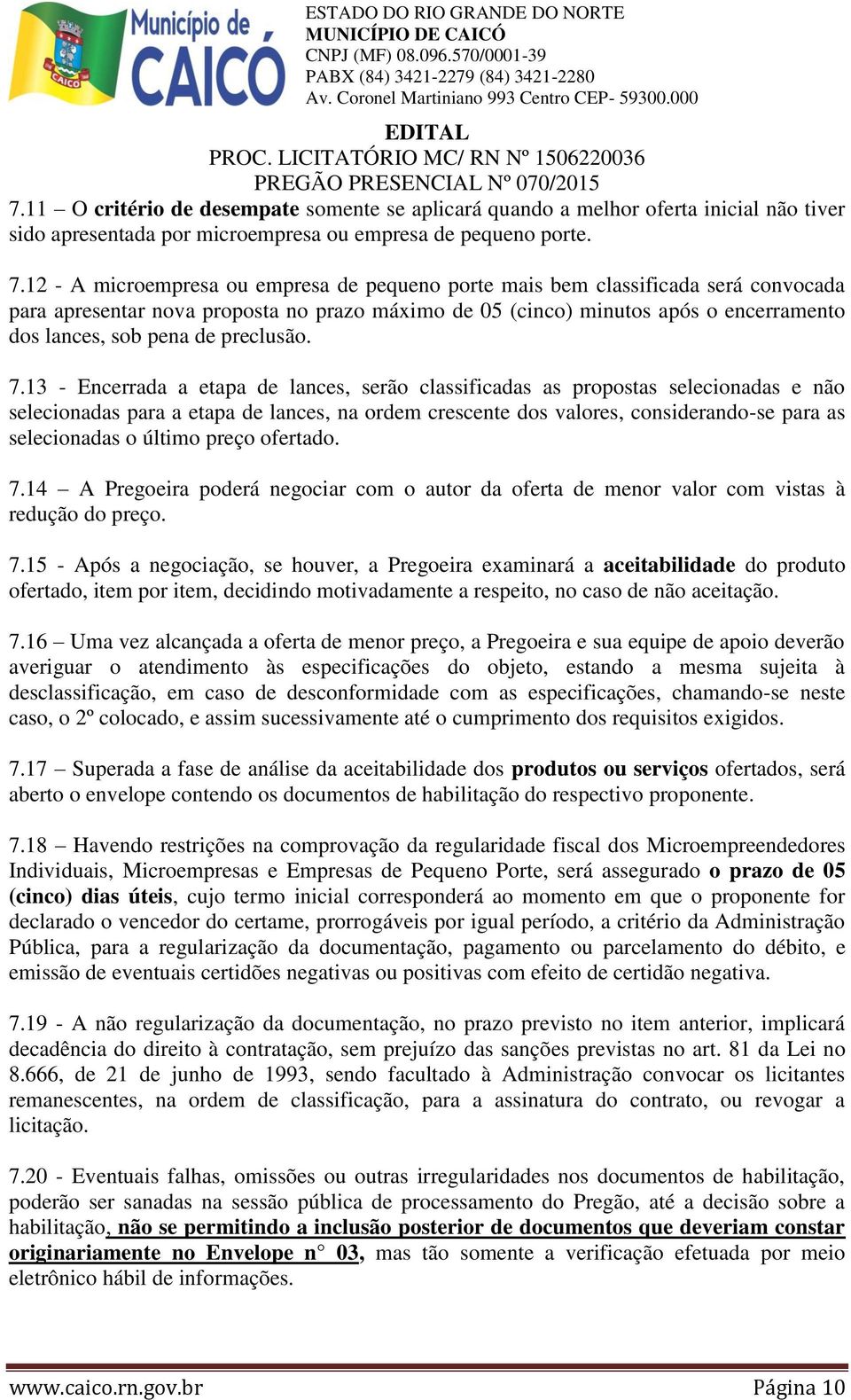 preclusão. 7.