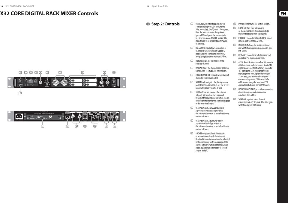 The LED turns red to indicate access on attached DATA/AUDIO USB media.