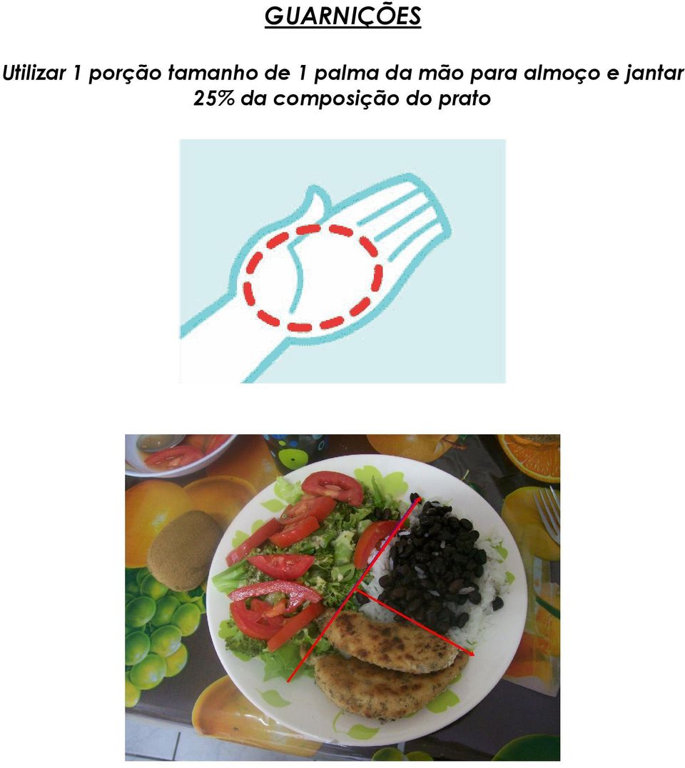 da mão para almoço e