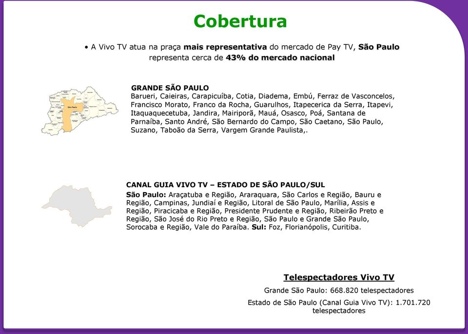 Bernardo do Campo, São Caetano, São Paulo, Suzano, Taboão da Serra, Vargem Grande Paulista,.