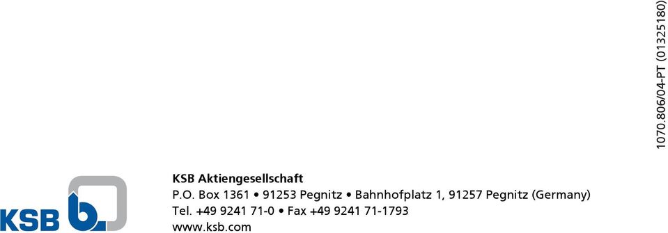 91257 Pegnitz (Germany) Tel.