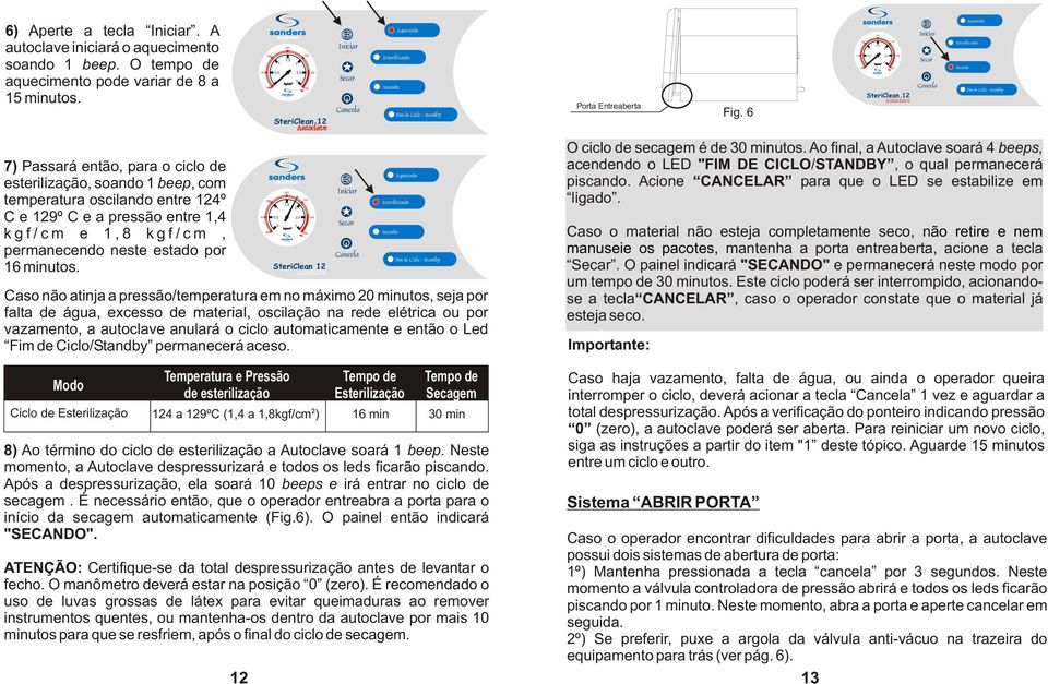 111 111 120 100 120 100 1 0,5 0 127 1,5 Kg/cm² 2 2,5 3 133 143 ºC 139 SteriClean 12 Autoclave 1 0,5 0 127 1,5 Kg/cm² 2 2,5 3 133 143 ºC 139 SteriClean 12 Autoclave Iniciar Secar Cancela Iniciar Secar