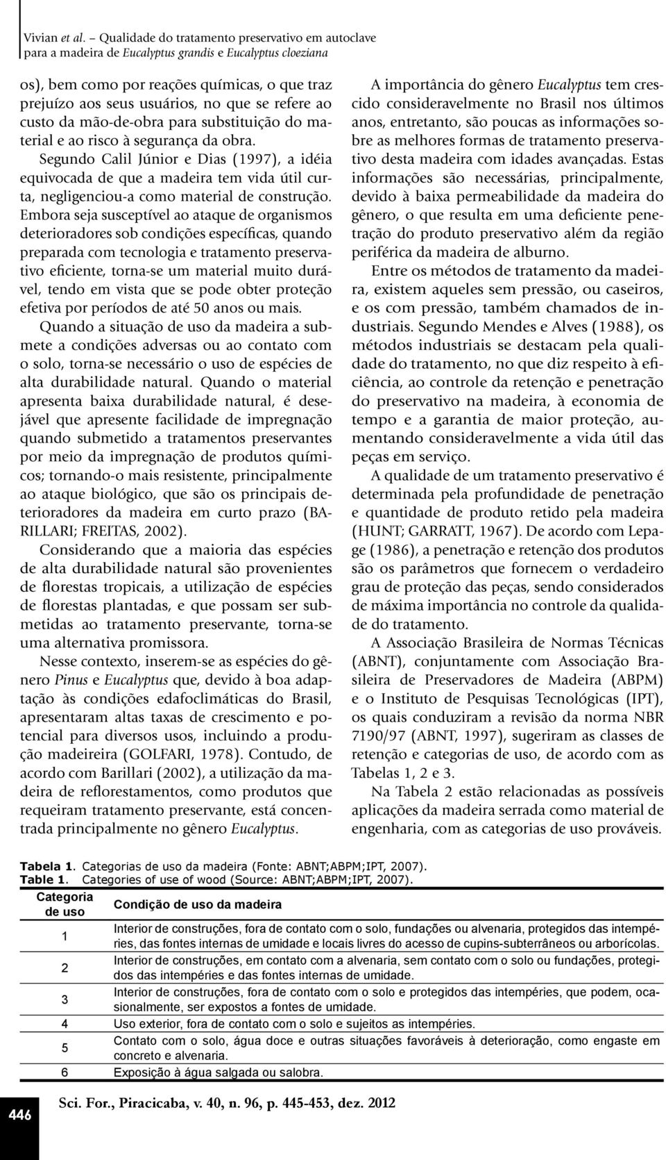 refere ao custo da mão-de-obra para substituição do material e ao risco à segurança da obra.