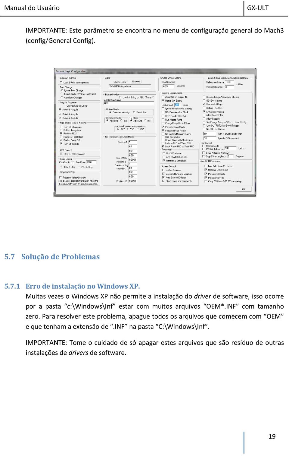 INF com tamanho zero. Para resolver este problema, apague todos os arquivos que comecem com OEM e que tenham a extensão de.