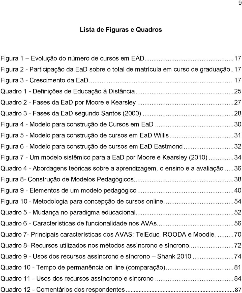 .. 28 Figura 4 - Modelo para construção de Cursos em EaD... 30 Figura 5 - Modelo para construção de cursos em EaD Willis... 31 Figura 6 - Modelo para construção de cursos em EaD Eastmond.