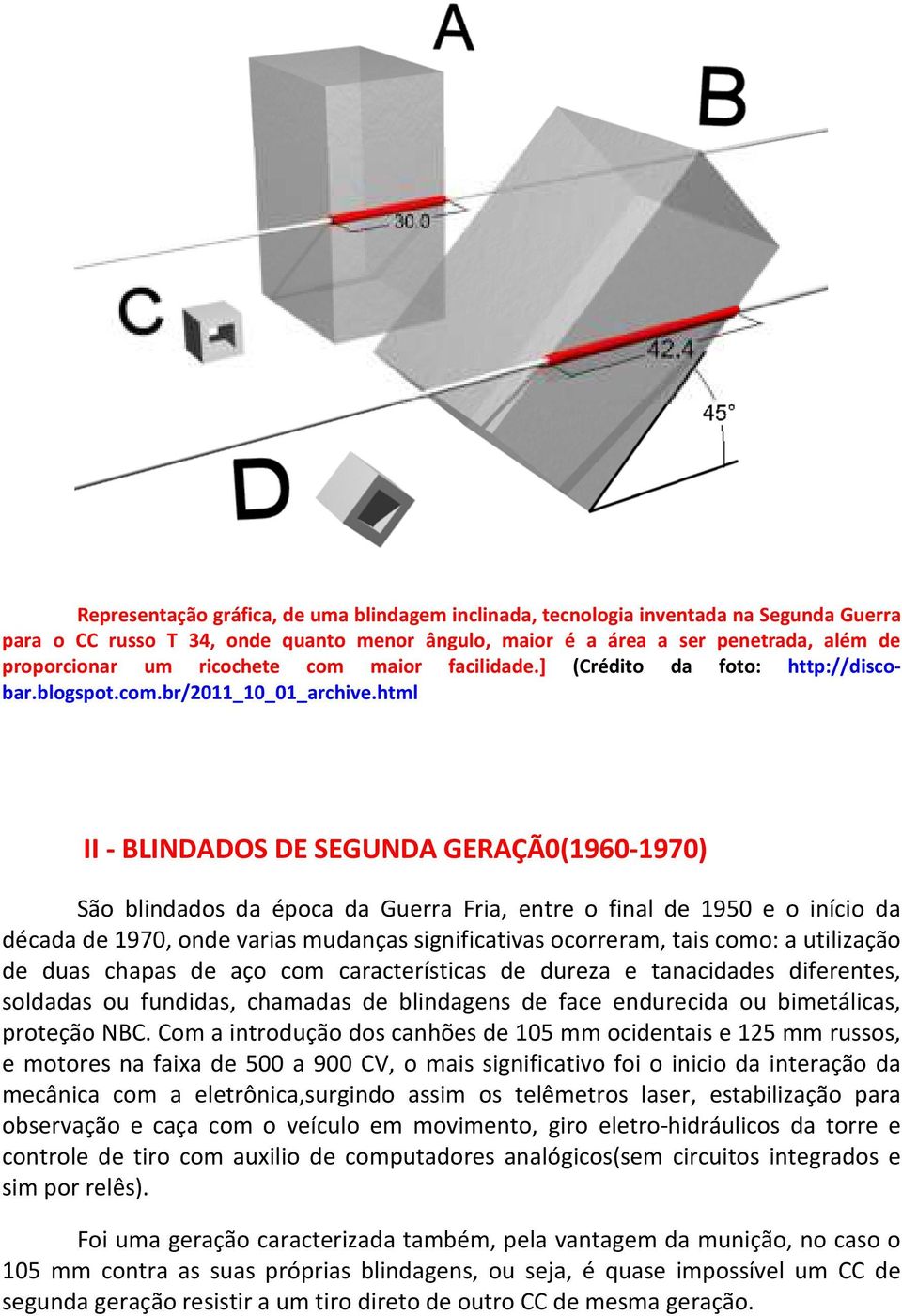 html II - BLINDADOS DE SEGUNDA GERAÇÃ0(1960-1970) São blindados da época da Guerra Fria, entre o final de 1950 e o início da década de 1970, onde varias mudanças significativas ocorreram, tais como: