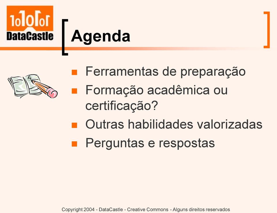 ou certificação?