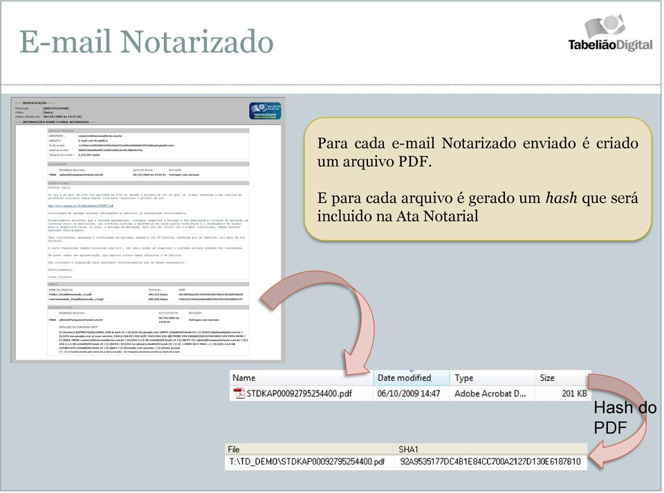 PDF. E para cada arquivo é gerado um