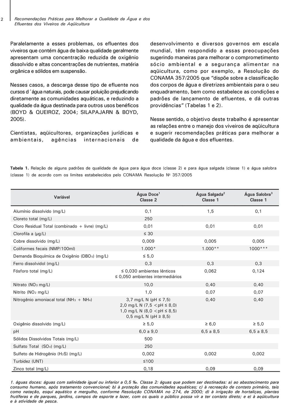 Nesses casos, a descarga desse tipo de efluente nos cursos d água naturais, pode causar poluição prejudicando diretamente as comunidades aquáticas, e reduzindo a qualidade da água destinada para