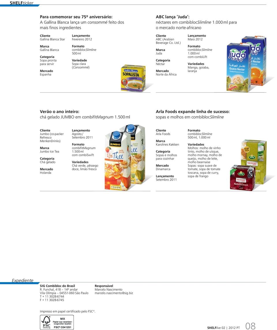 ) Juda Néctar Norte da África Maio 2012 com combilift Manga, goiaba, laranja Verão o ano inteiro: chá gelado JUMBO em combifit Magnum 1.