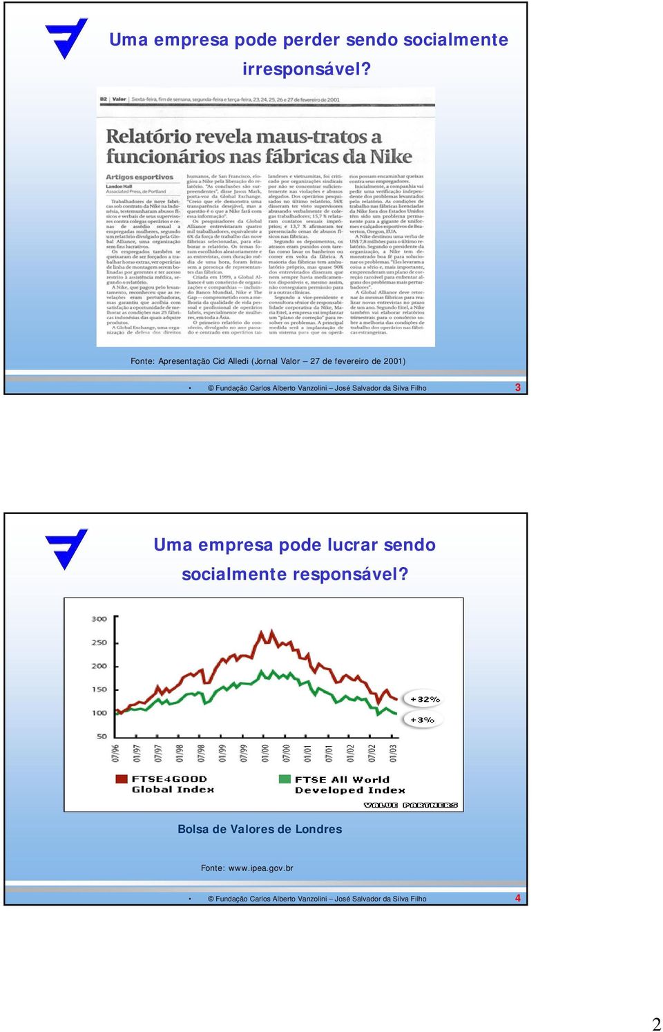 fevereiro de 2001) 3 Uma empresa pode lucrar sendo