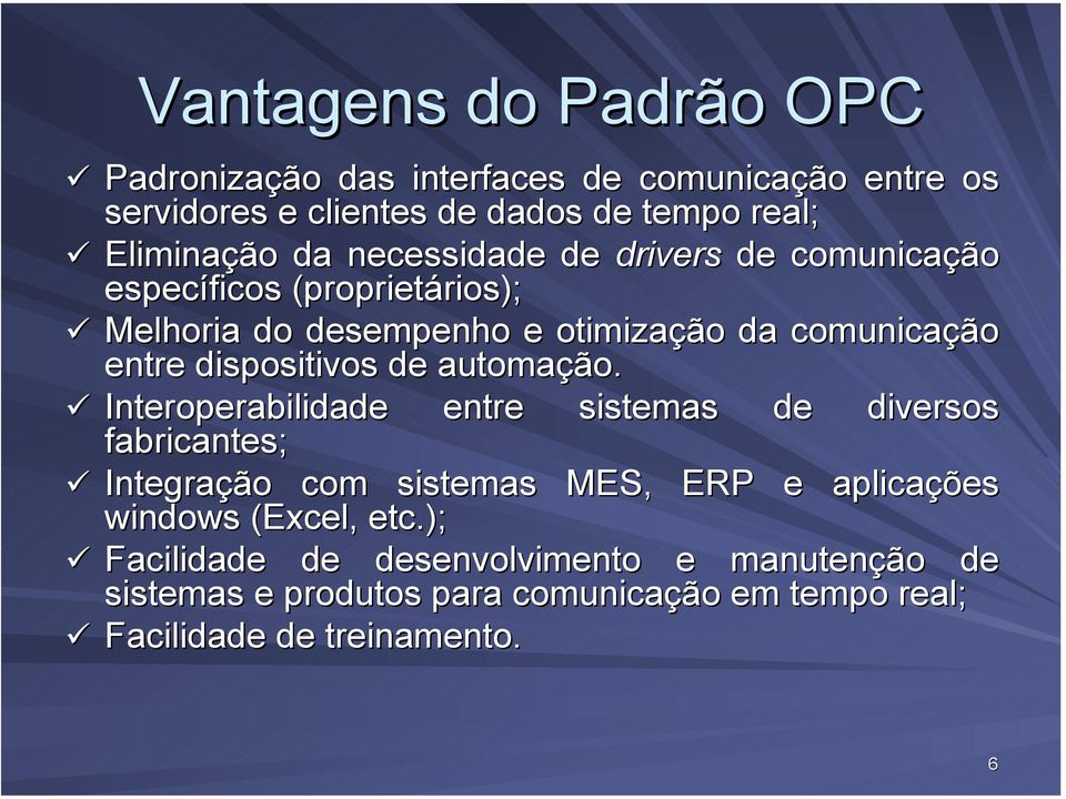 dispositivos de automação.