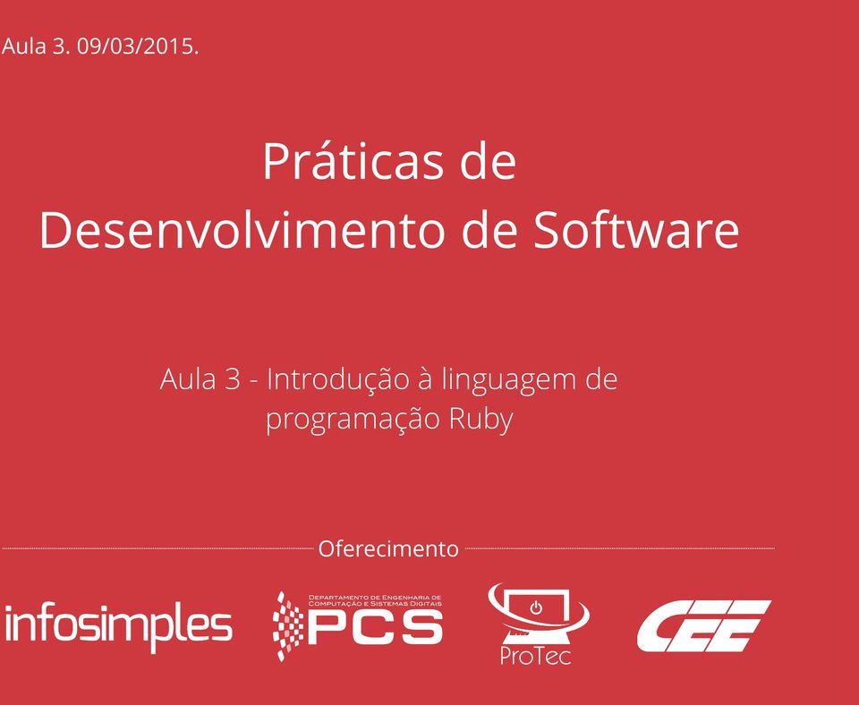 Software Aula 3 - Introdução à