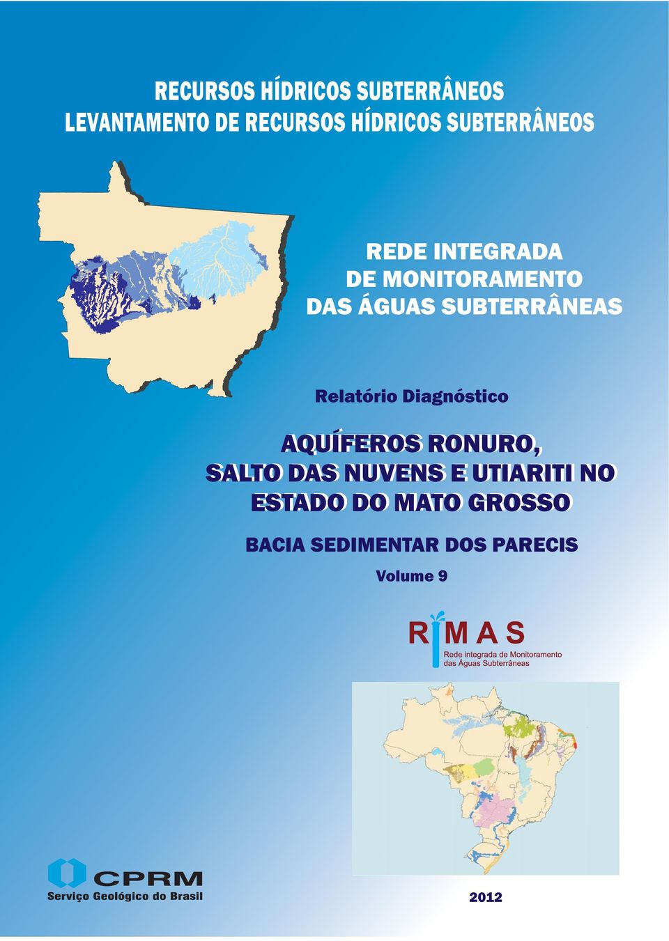 SUBTERRÂNEAS Relatório Diagnóstico AQUÍFEROS RONURO, SALTO DAS